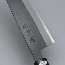 Mutsumi Hinoura Shirogami Kuruchi Santoku 16.5 cm