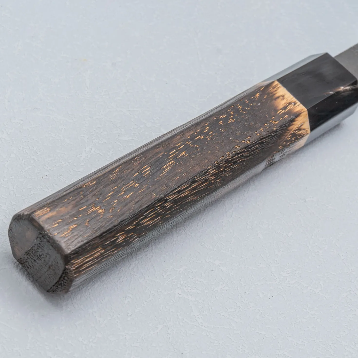 Mutsumi Hinoura Shirogami Kurouchi Nashiji Sujihiki 27 cm