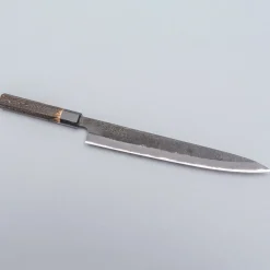 Mutsumi Hinoura Shirogami Kurouchi Nashiji Sujihiki 27 cm