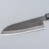 Mutsumi Hinoura Shirogami Kurouchi Nashiji Santoku 18 cm