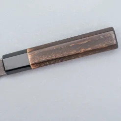 Mutsumi Hinoura Shirogami Kurouchi Nashiji Nakiri 18 cm