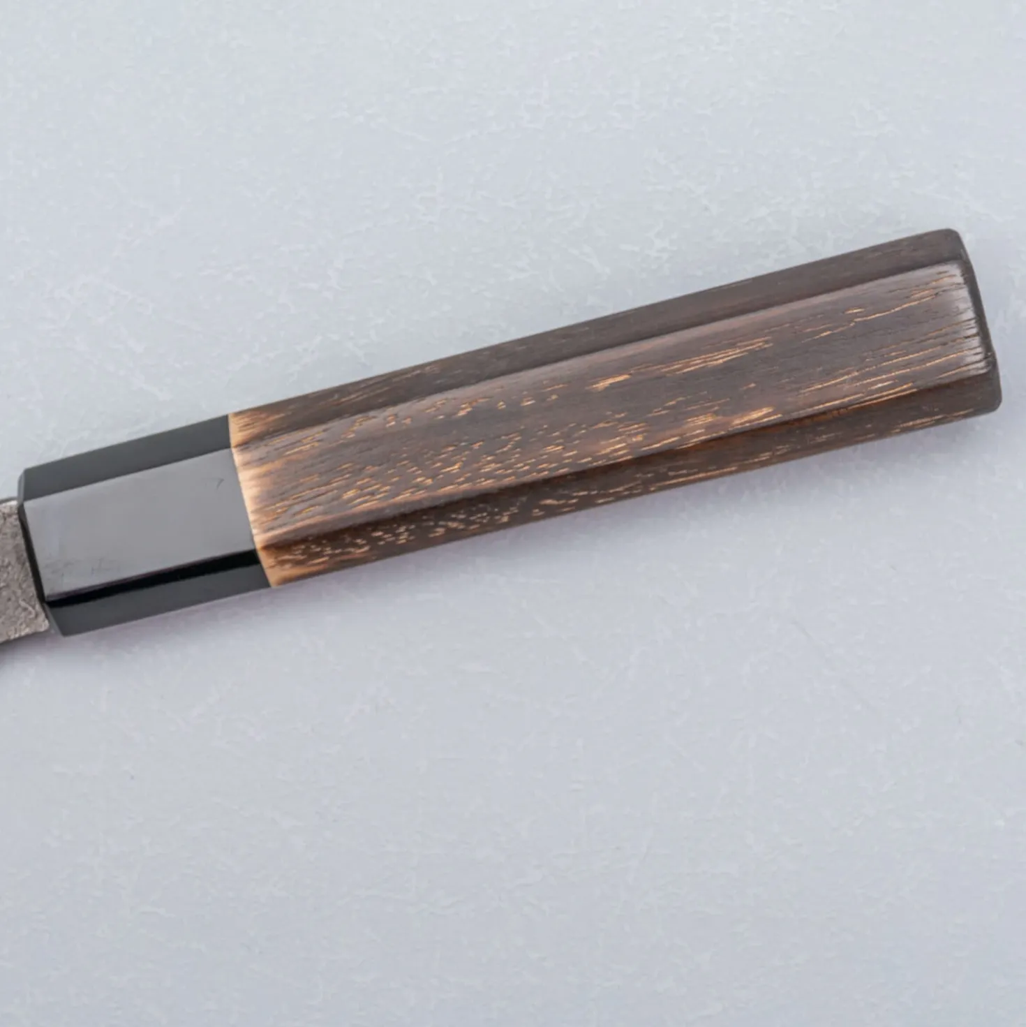 Mutsumi Hinoura Shirogami Kurouchi Nashiji Nakiri 18 cm