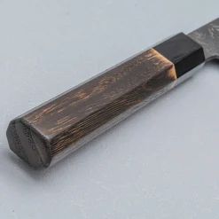 Mutsumi Hinoura Shirogami Kurouchi Nashiji Nakiri 18 cm