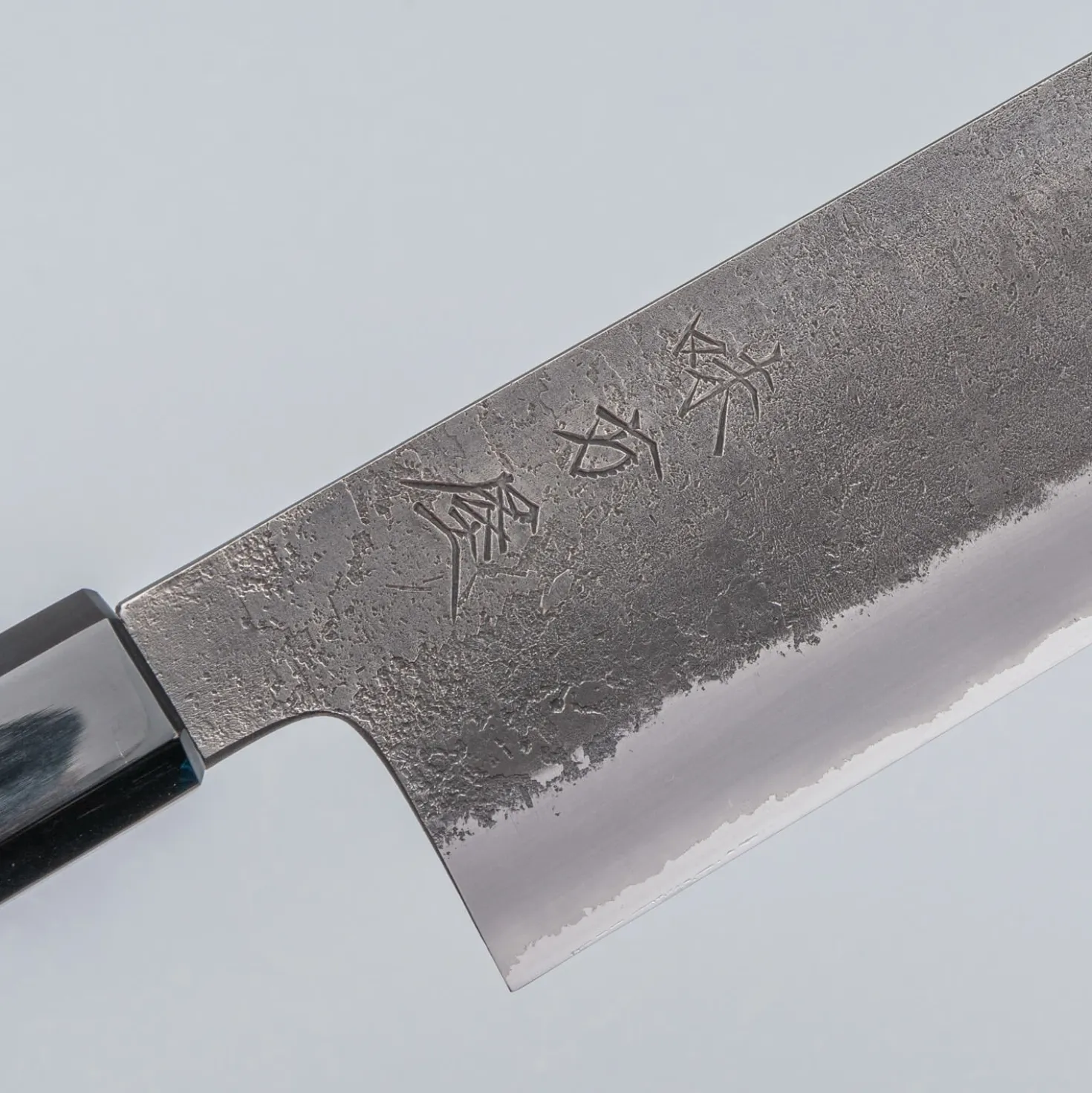 Mutsumi Hinoura Shirogami Kurouchi Nashiji Nakiri 18 cm