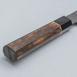 Mutsumi Hinoura Shirogami Kurouchi Nashiji Nakiri 16.5 cm