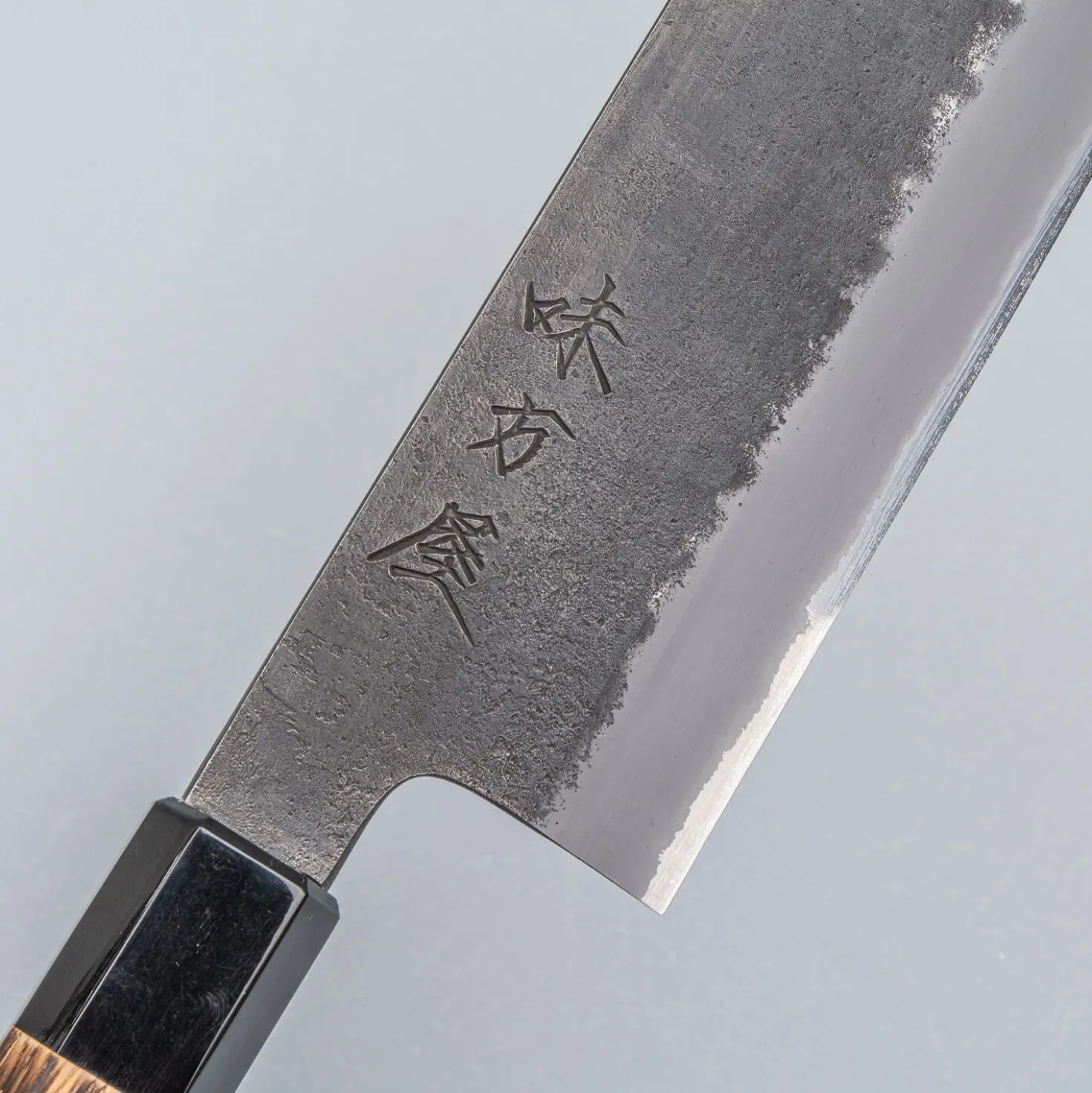 Mutsumi Hinoura Shirogami Kurouchi Nashiji Nakiri 16.5 cm