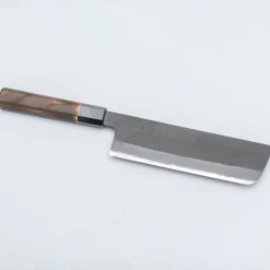 Mutsumi Hinoura Shirogami Kurouchi Nakiri 18 cm