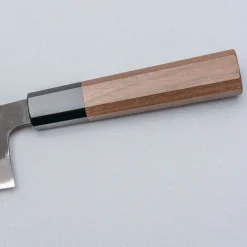 Mutsumi Hinoura Shirogami #2 Kurouchi Santoku 16.5 cm