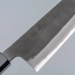 Mutsumi Hinoura Shirogami #2 Kurouchi Santoku 16.5 cm