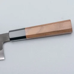 Mutsumi Hinoura Shirogami #2 Kurouchi Bunka 16.5 cm