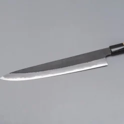 Mutsumi Hinoura Shirogami #2 Kuro Nashiji Sujihiki 24 cm