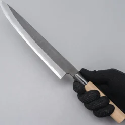 Mutsumi Hinoura Shirogami #2 Kuro Nashiji Sujihiki 24 cm
