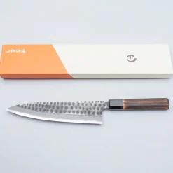 Mutsumi Hinoura Shirogami Tsuchime Gyuto 21 cm