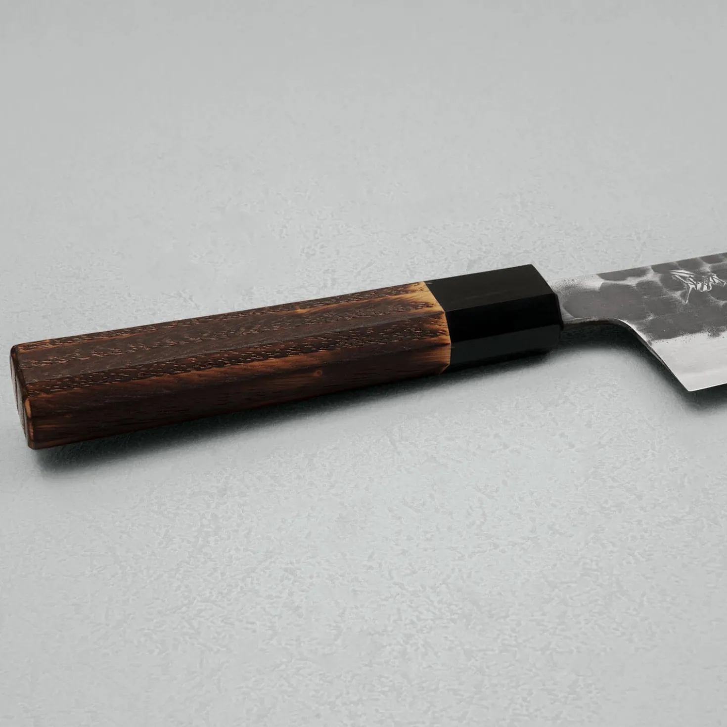 Mutsumi Hinoura Shirogami Tsuchime Santoku 17 cm