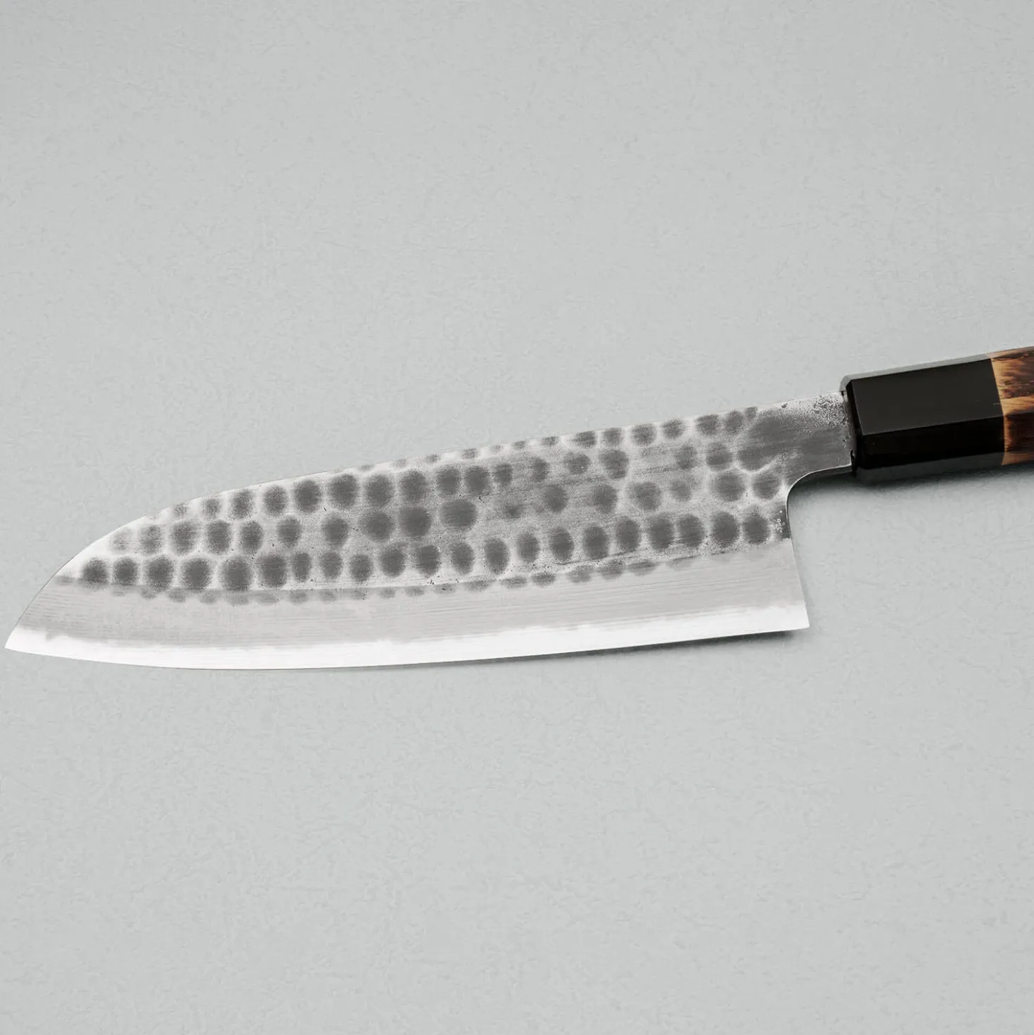 Mutsumi Hinoura Shirogami Tsuchime Santoku 17 cm