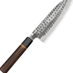 Mutsumi Hinoura Shirogami Tsuchime Santoku 17 cm
