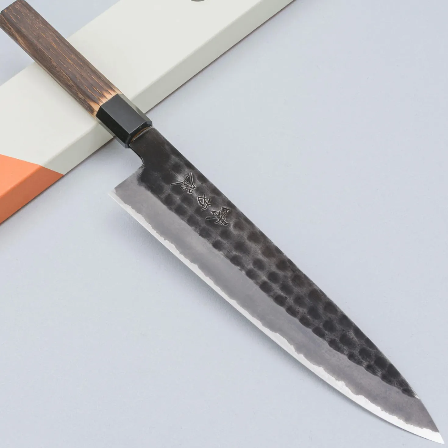 Mutsumi Hinoura Shirogami Tsuchime Gyuto 24 cm