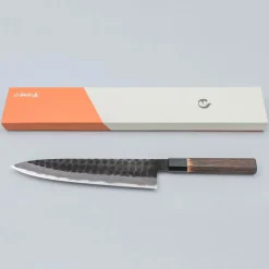 Mutsumi Hinoura Shirogami Tsuchime Gyuto 24 cm