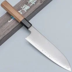 Myojin Riki Seisakusho SG2 Walnut Santoku