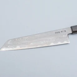Nakagawa Satoshi Aogami Damast Ebony Kiritsuke 21 cm