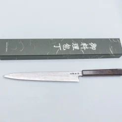 Nakagawa Satoshi Aogami Damast Ebony Sujihiki 27 cm