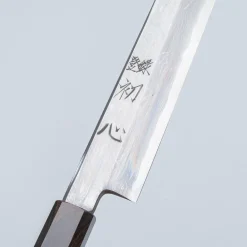 Nakagawa Satoshi Aogami Damast Ebony Kiritsuke Yanagiba 30 cm