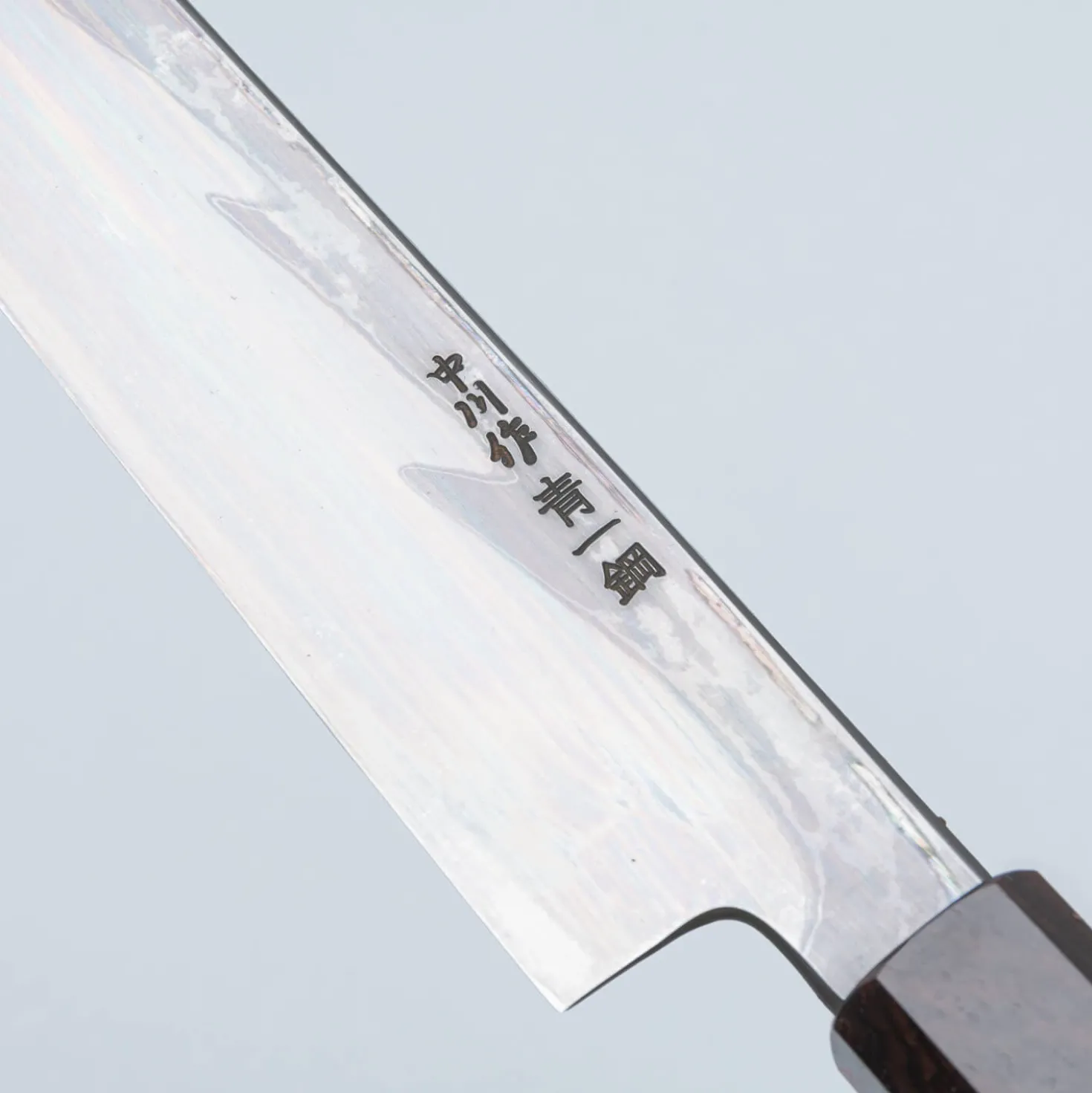 Nakagawa Satoshi Aogami Damast Ebony Kiritsuke Yanagiba 30 cm