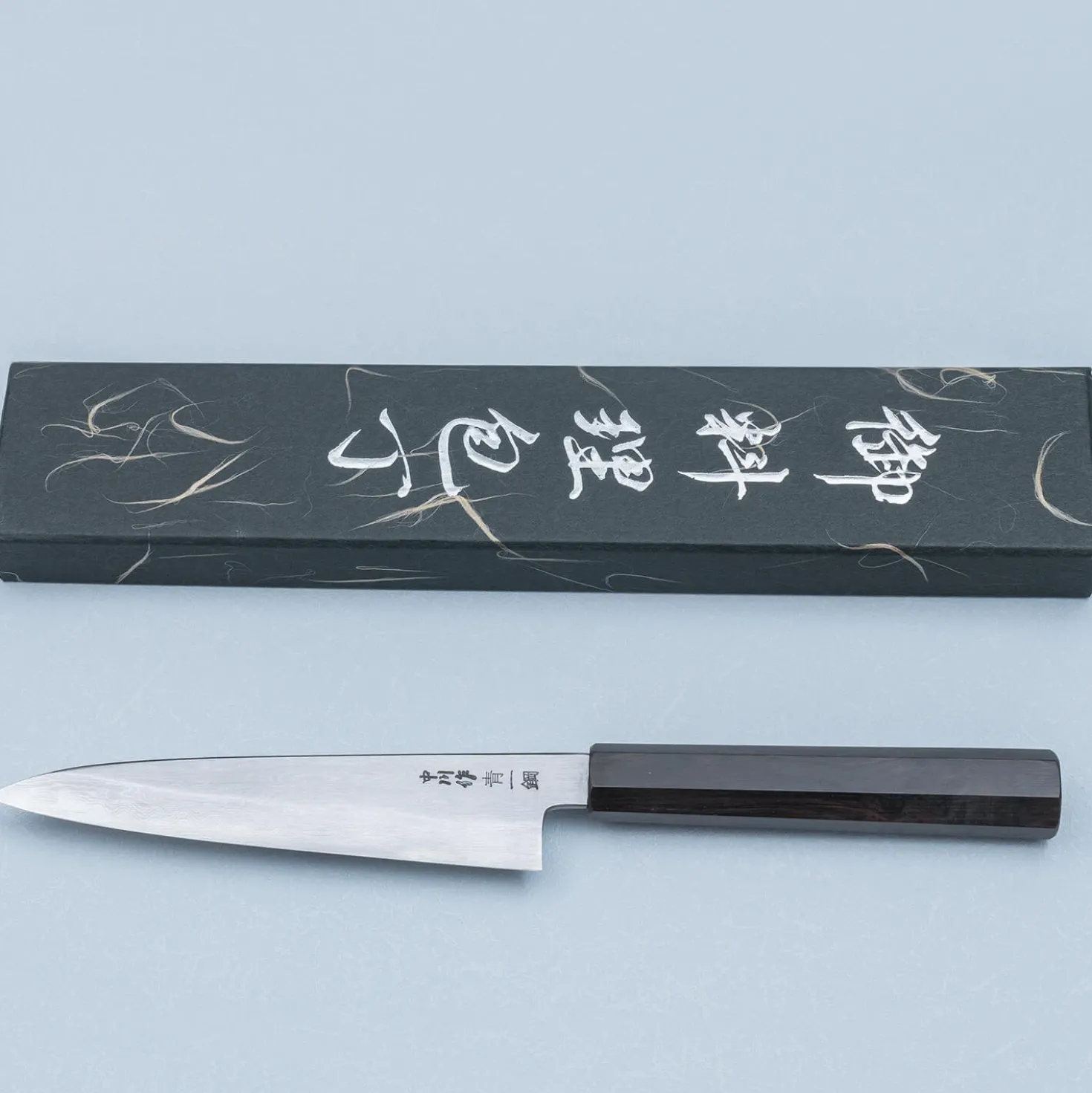Nakagawa Satoshi Aogami #1 Damast Ebony Petty 15 cm