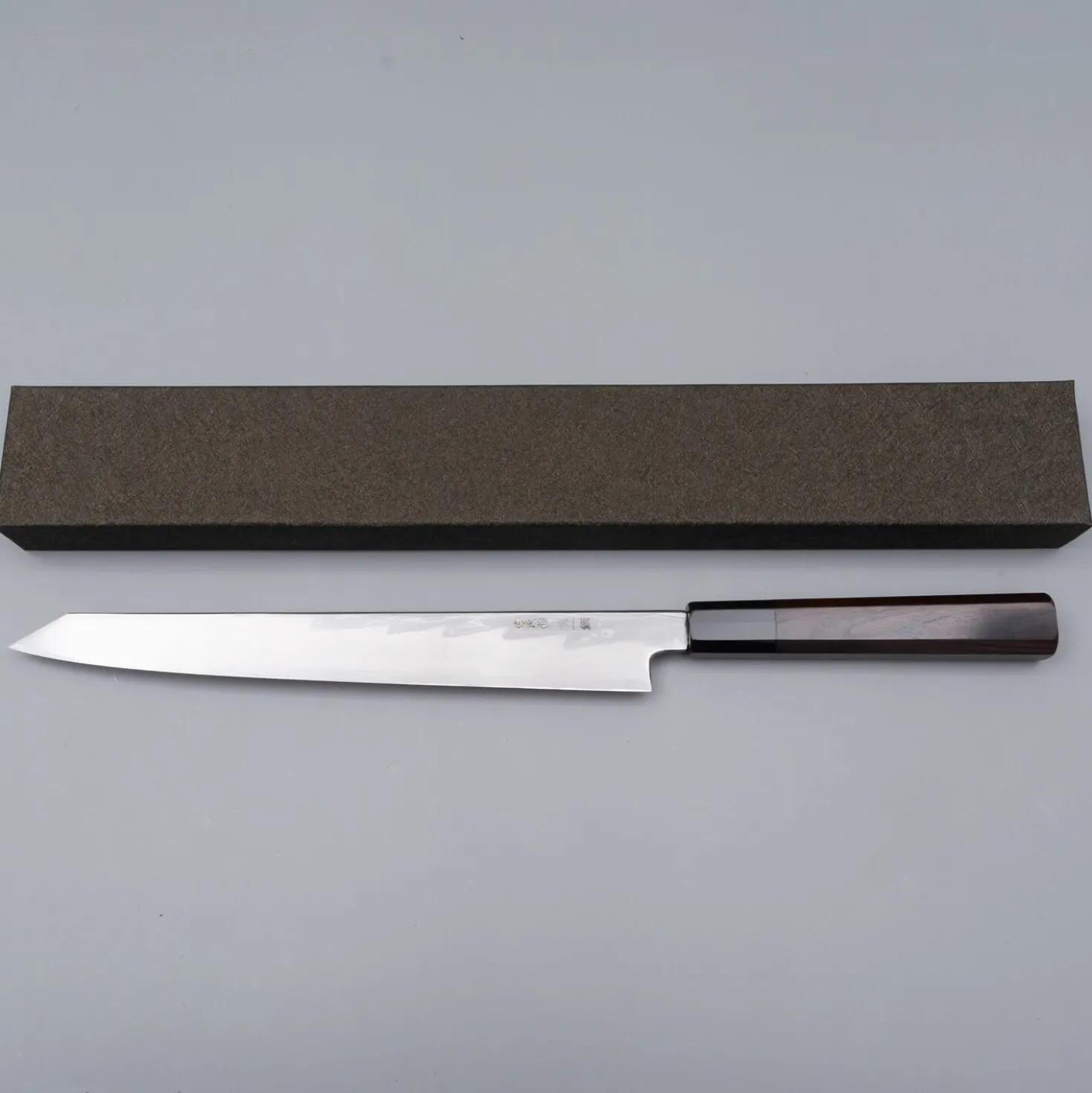 Nakagawa Satoshi Aogami Damast Kiritsuke Yanagiba 27 cm
