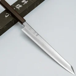 Nakagawa Satoshi Aogami Damast Kiritsuke Yanagiba 27 cm