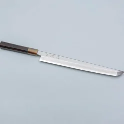 Nakagawa Satoshi Aogami Damast Ebony White Sakimaru 30 cm