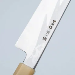 Nakagawa Satoshi Aogami Damast Ebony White Sakimaru 30 cm