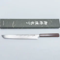 Nakagawa Satoshi Aogami Damast Ebony Sakimaru 27 cm