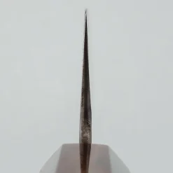 Nakagawa Satoshi Aogami Etched Damast Ebony Horn Kiritsuke 23 cm