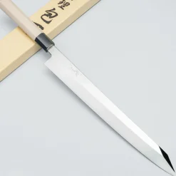 Nakagawa Satoshi Shiro #3 Honyaki Water Quenced Kiritsuke Yanagiba 30 cm