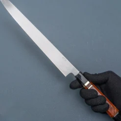 Nakagawa Satoshi Shiro #3 Honyaki Namiukashi Kiritsuke Yanagiba 30 cm