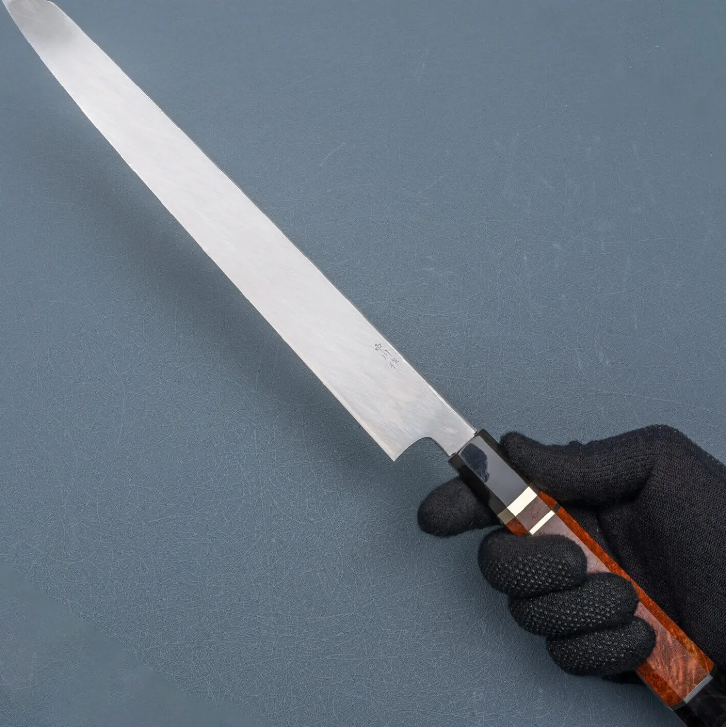 Nakagawa Satoshi Shiro #3 Honyaki Namiukashi Kiritsuke Yanagiba 30 cm