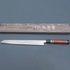 Nakagawa Satoshi Shiro #3 Honyaki Namiukashi Kiritsuke Yanagiba 30 cm
