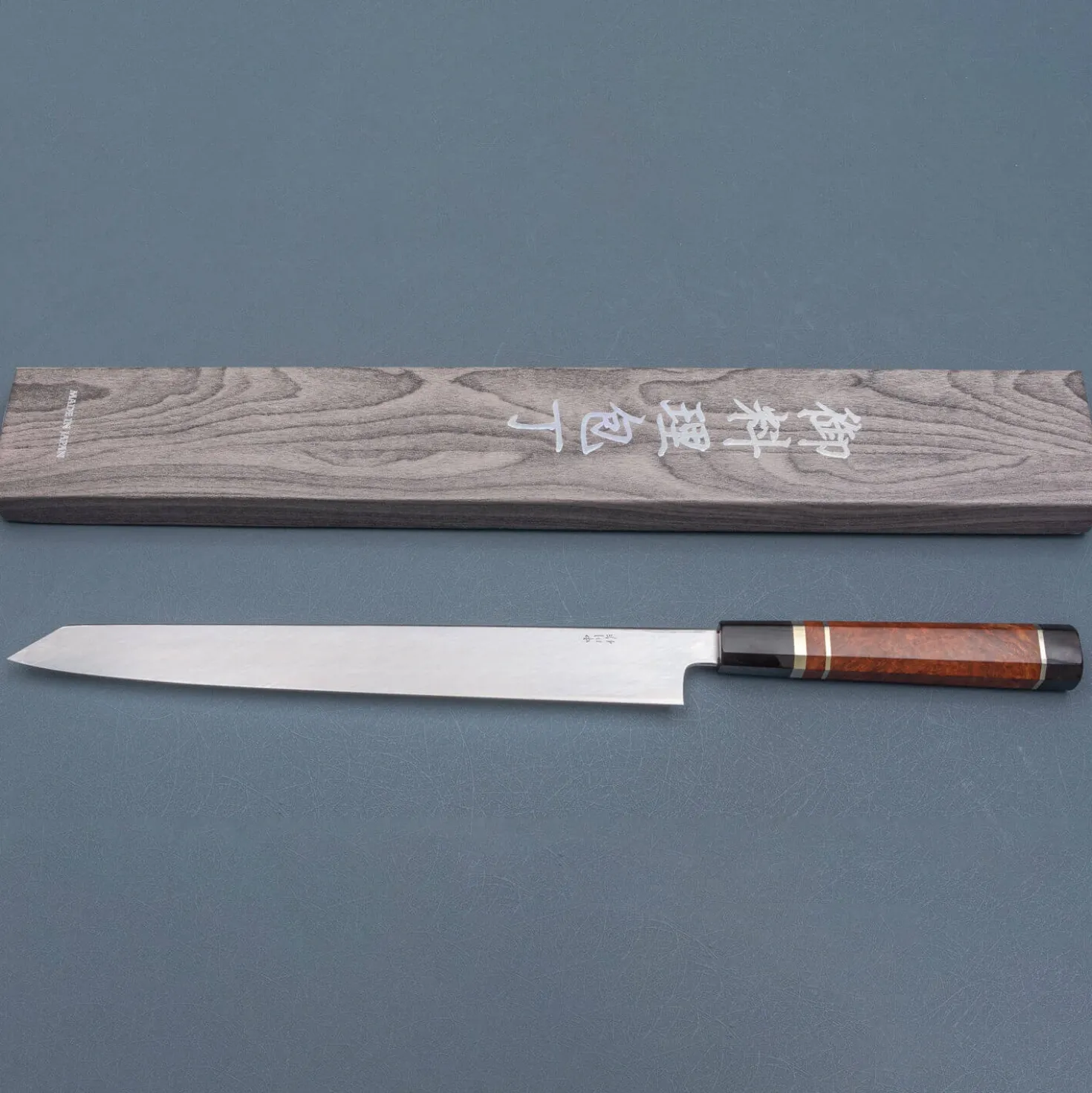 Nakagawa Satoshi Shiro #3 Honyaki Namiukashi Kiritsuke Yanagiba 30 cm