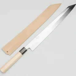 Nakagawa Satoshi Shiro #1 Honyaki Water Quenced Kiritsuke Yanagiba 33 cm
