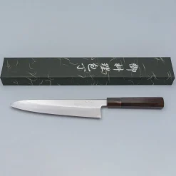 Nakagawa Satoshi Shiro #3 Oil Honyaki Mirror Finished Gyuto 240