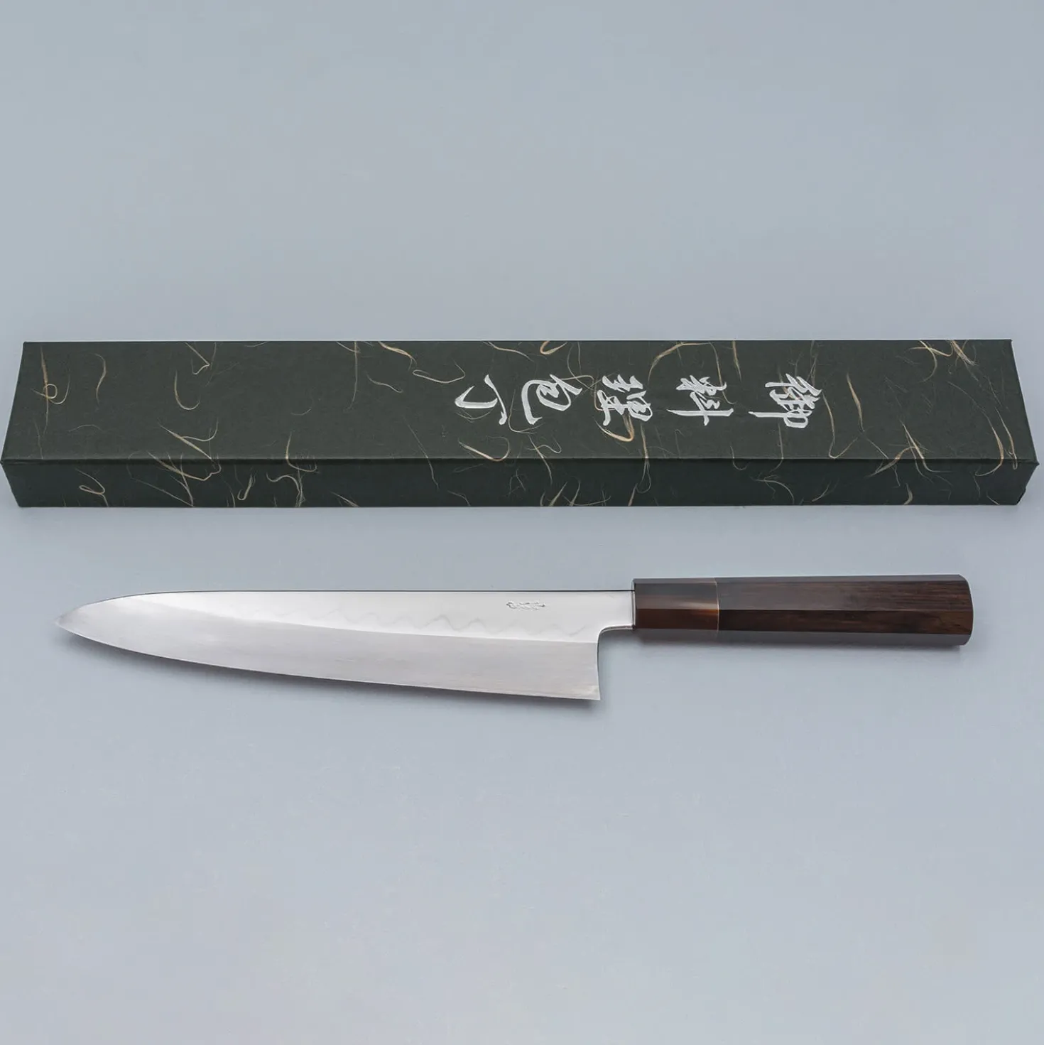 Nakagawa Satoshi Shiro #3 Oil Honyaki Mirror Finished Gyuto 240