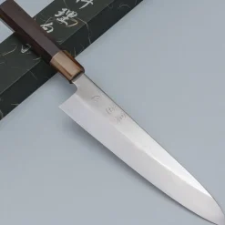 Nakagawa Satoshi Shiro #3 Oil Honyaki Mirror Finished Gyuto 240