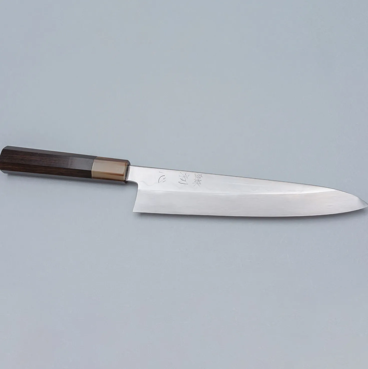 Nakagawa Satoshi Shiro #3 Oil Honyaki Mirror Finished Gyuto 240