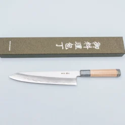 Nakagawa Satoshi Silver 3 Maplewood Gray Gyuto 21 cm