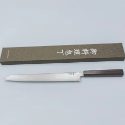 Nakagawa Satoshi VG10 Ebony Kiritsuke Yanagiba 30 cm