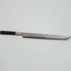 Nakagawa Satoshi x Myojin Aogami #1 Etched Sujihiki 33 cm