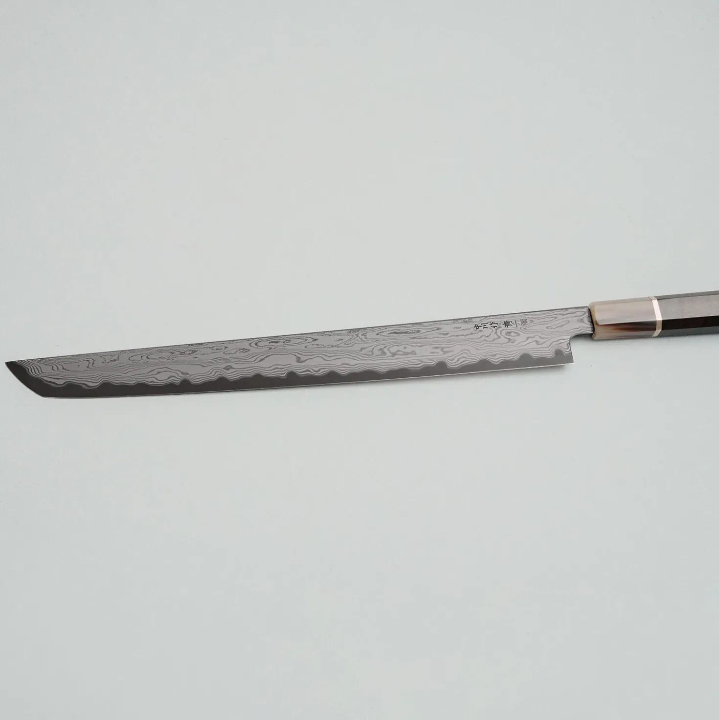 Nakagawa Satoshi x Myojin Aogami #1 Etched Sujihiki 33 cm