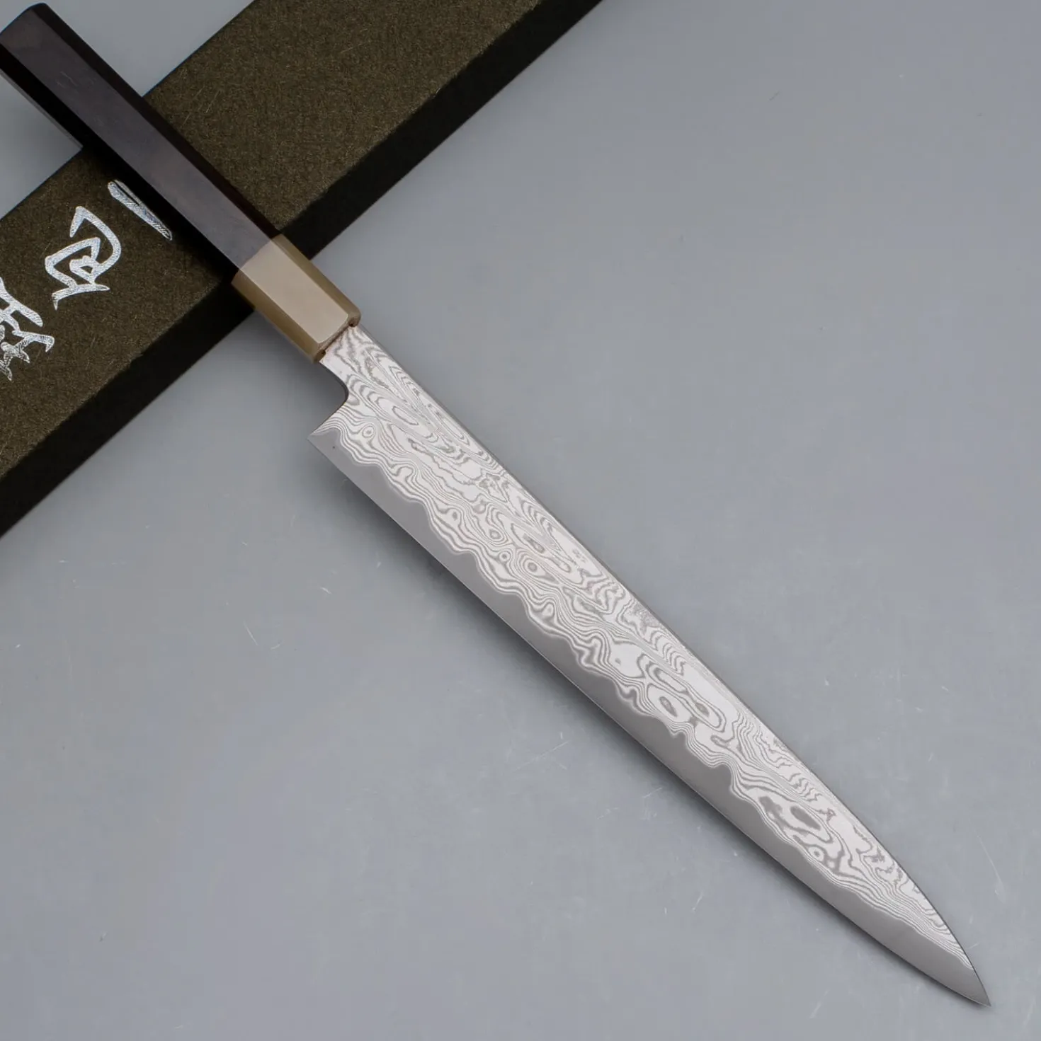 Nakagawa Satoshi x Myojin Aogami #1 Etched Sujihiki 27 cm