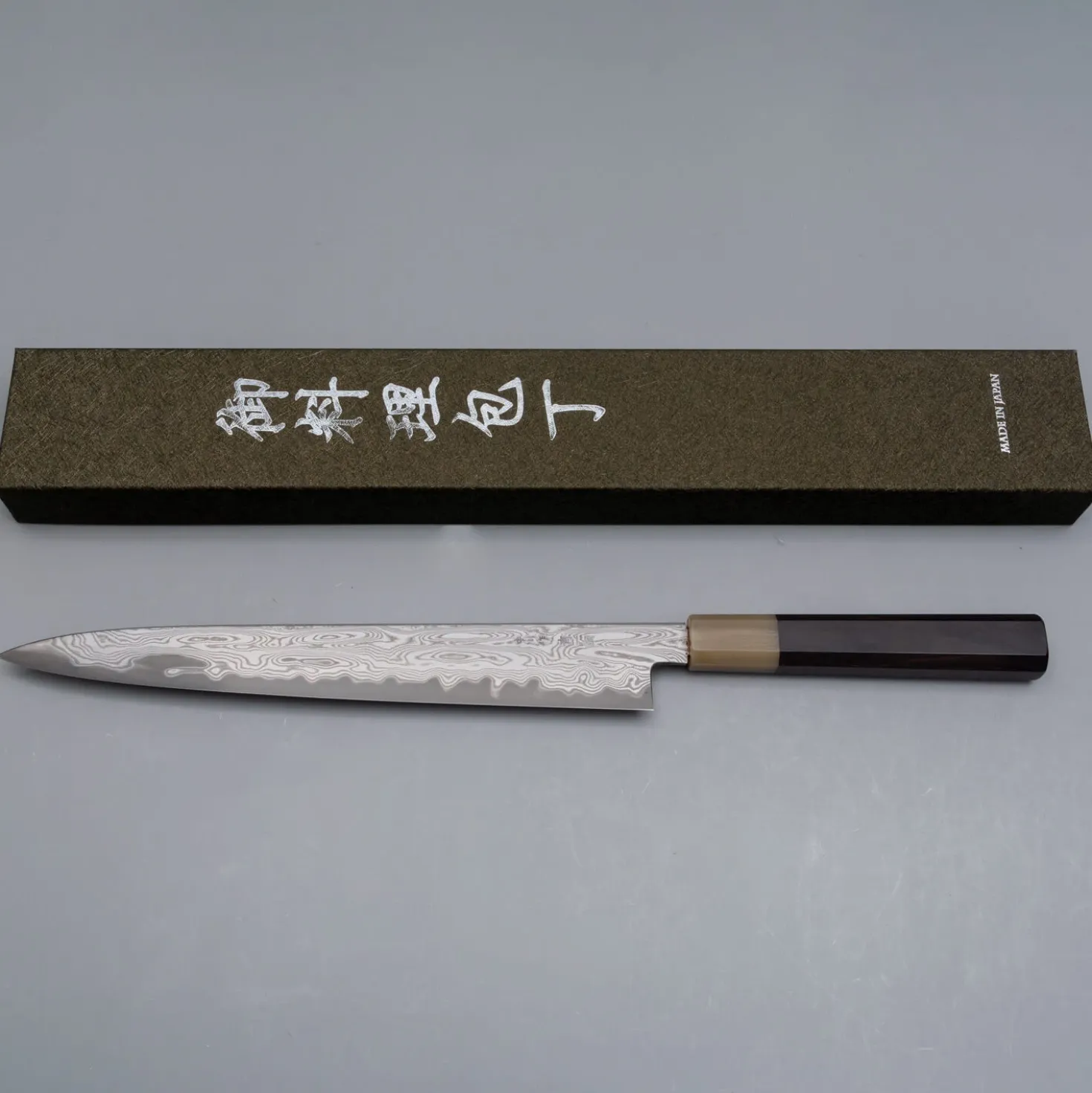 Nakagawa Satoshi x Myojin Aogami #1 Etched Sujihiki 27 cm